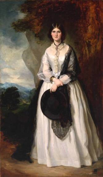 A Lady possibly Mrs Edmund Peel ca. 1856 by Sir Francis Grant 1803-1878 Tate Britain T06456
